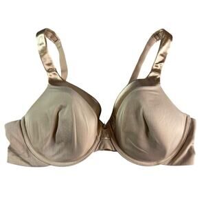 Vanity Fair 40C Beige Full Coverage Bra Underwire T-Shirt Smooth Cups